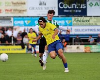 HL20260905009 STAPHORST, NETHERLANDS - SEPTEMBER 5: Chevaro Bosveld (l) of Staphorst, Sander Egbers (r) of Genemuiden. Competition match between v.v. Staphorst vs SC...