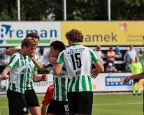 HL20260912012 GENEMUIDEN, NETHERLANDS - SEPTEMBER 12: Team of Genemuiden. competition match between SC Genemuiden vs SVZW at Sports complex “the Wetering” on september 12,...