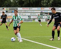 HL20260912017 GENEMUIDEN, NETHERLANDS - SEPTEMBER 12: Jasper Tuinman (l) of Genemuiden, Stefan Maat (r) of SVZW. competition match between SC Genemuiden vs SVZW at Sports...
