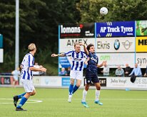 HL20260919013 SCHERPENZEEL, NETHERLANDS - SEPTEMBER 19: Jeffrey Snijder (l) of Scherpenzeel, Thijmen de Lange (r) of Genemuiden. competition match between vv Scherpenzeel vs...