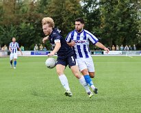 HL20260919018 SCHERPENZEEL, NETHERLANDS - SEPTEMBER 19: Arend van de Wetering (l) of Genemuiden, Giovani de La Vegea (r) of Scherpenzeel. competition match between vv...