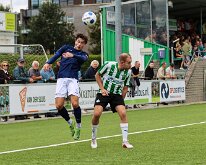 HL20260926009 GENEMUIDEN, NETHERLANDS - SEPTEMBER 26: Danyl Plasmeijer (l) of Purmersteijn, Matthias Breman (r) of Genemuiden. Competition match between SC Genemuiden vs...