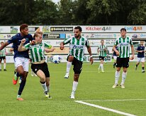 HL20260926010 GENEMUIDEN, NETHERLANDS - SEPTEMBER 26: Dinaritchel Helder (l) of Purmersteijn, Arend van de Wetering (r) of Genemuiden. Competition match between SC Genemuiden...