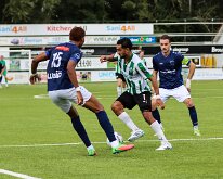 HL20260926011 GENEMUIDEN, NETHERLANDS - SEPTEMBER 26: Mitchel van Rooijen (l) of Genemuiden, Timo Polman (r) of Purmersteijn. Competition match between SC Genemuiden vs...