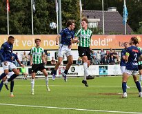HL20260926017 GENEMUIDEN, NETHERLANDS - SEPTEMBER 26: Senna den Dunnen (l) of Purmersteijn, Gerben Kolk (r) of Genemuiden. Competition match between SC Genemuiden vs...