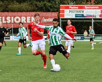 HL20261017007 RIJSSEN, NETHERLANDS - OKTOBER 17: Mika Schrijver (l) of Excelsior, Mitchell van Rooijen (r) of Genemuiden. Competition match between Excelsior '31 vs SC...