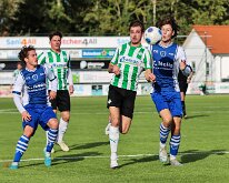 HL20261024003 GENEMUIDEN, NETHERLANDS - OCTOBER 2026: Teun de Groot (l) of ADO, Hadde Pleijsier (m) of Genemuiden, Tijn Welgraven (r) of ADO. Competition match between SC...